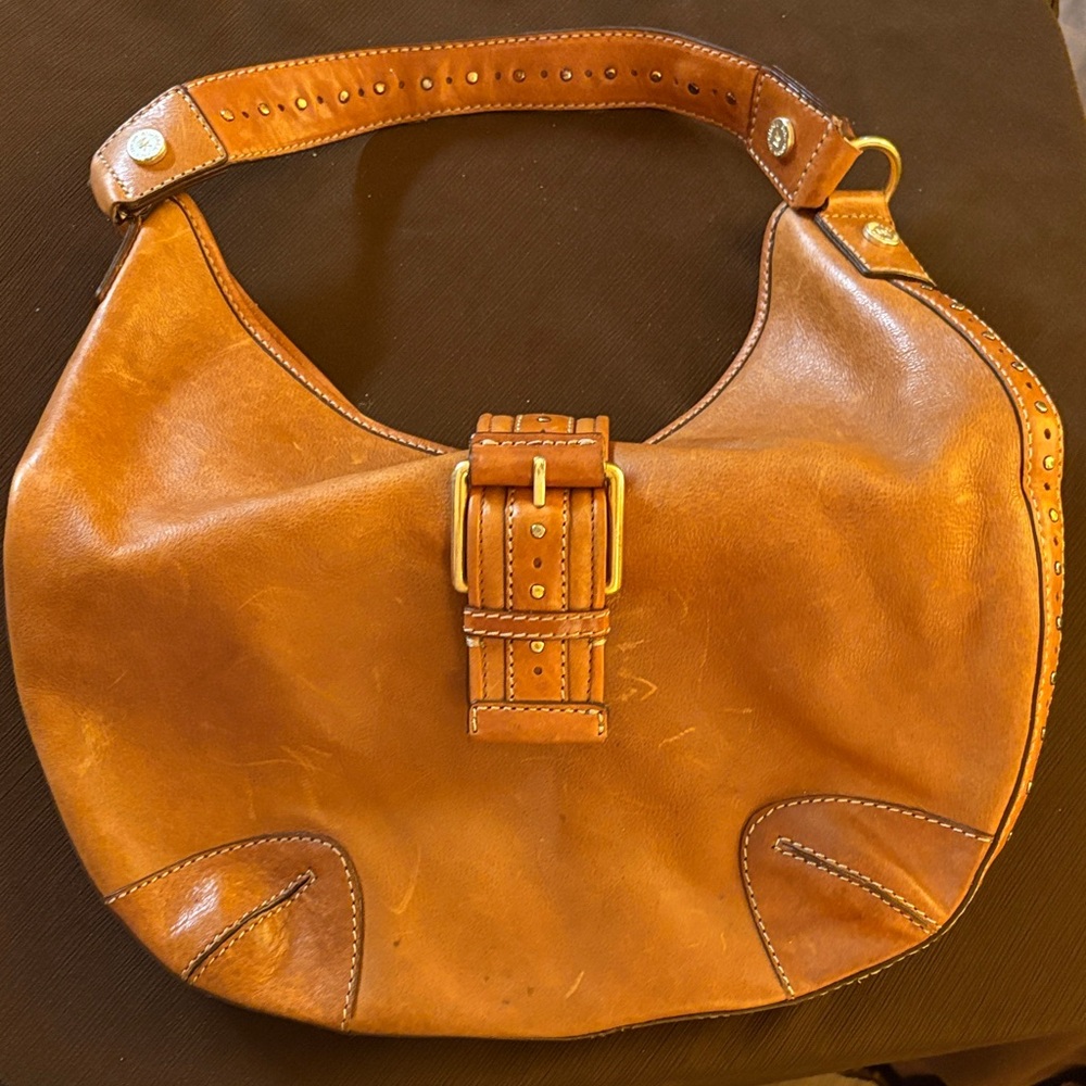 Michael Kors Tan Leather Hobo Bag